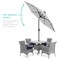 Best Choice Products 7.5ft Outdoor Solar Patio Umbrella for Deck, Pool w/ Tilt, Crank, LED Lights